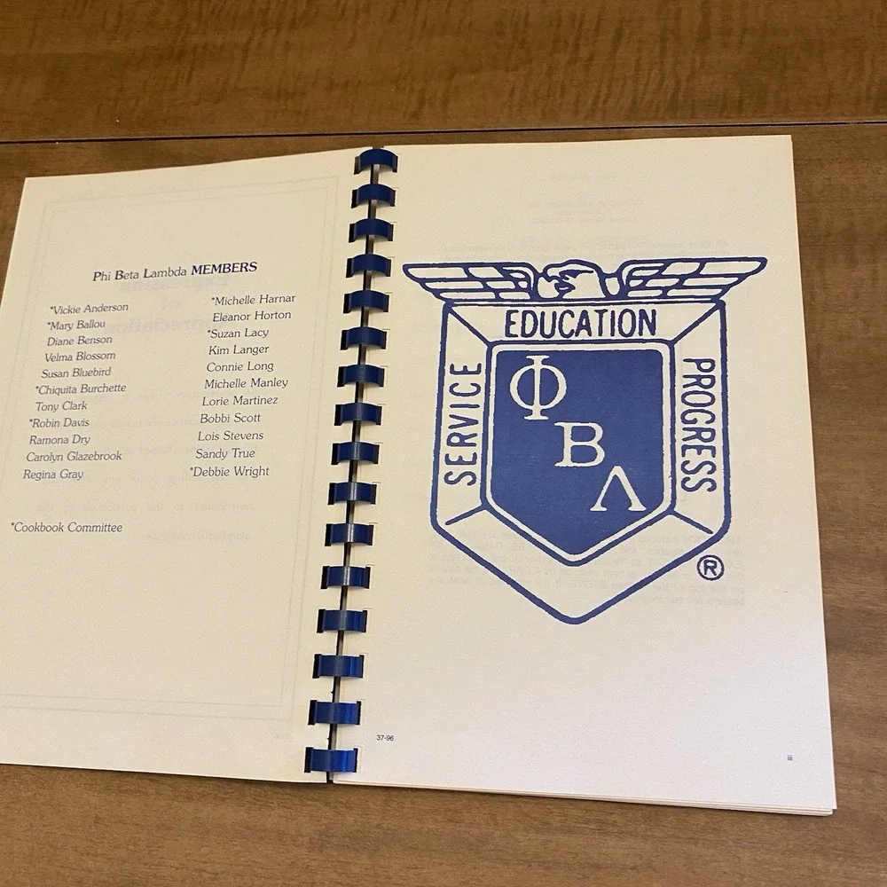 VTG Cherished Family Recipes Cookbook Phi Beta Lambda Regional Community Comb